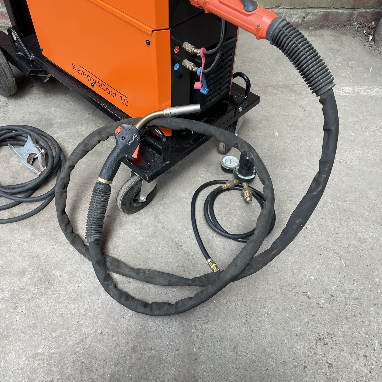 Kemppi Kempact Pulse 3000 MIG Welder & KempactCool 10 Cooler on Trolley ...