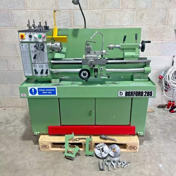 Boxford 280 Screw Cutting Centre Metal Lathe 3 Phase 9 Speeds