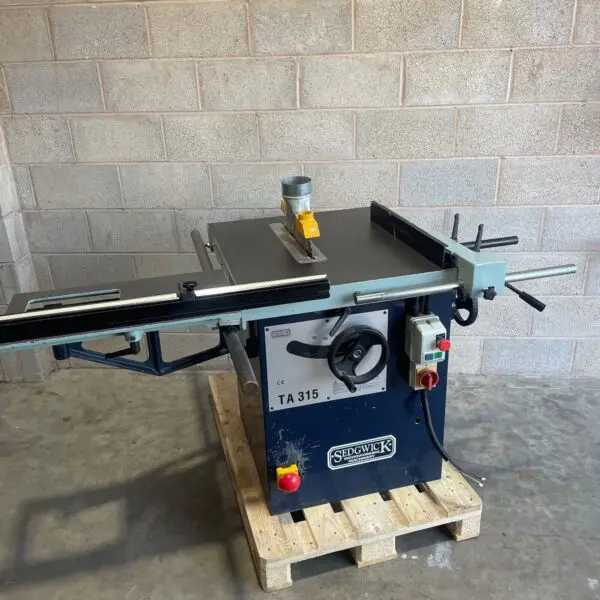 Sedgwick TA 315 Table Saw Bench With Sliding Carriage 3 Phase TA315