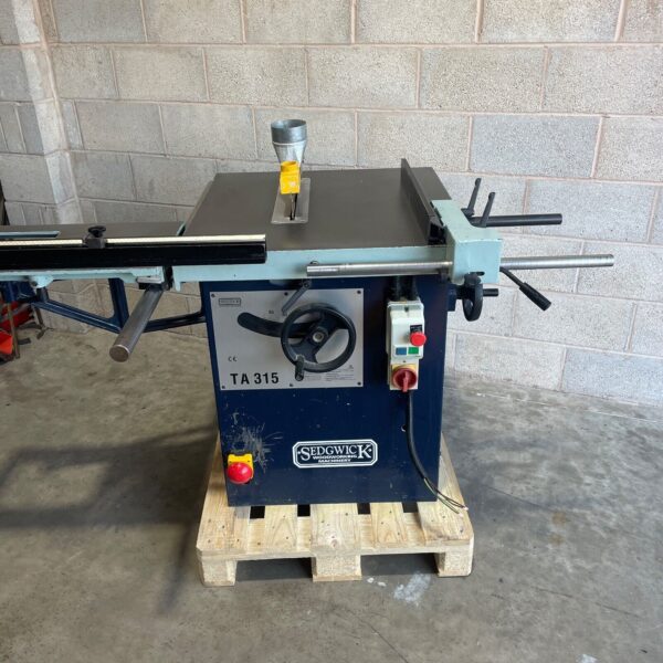 Sedgwick TA 315 Table Saw Bench With Sliding Carriage 3 Phase TA315 - Image 2