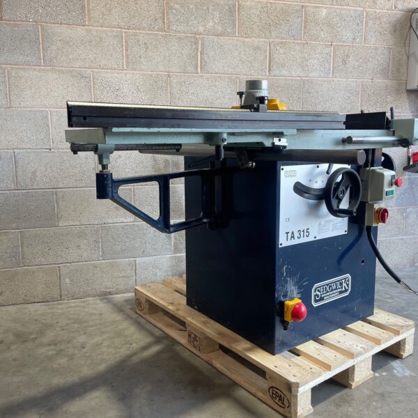 Sedgwick TA 315 Table Saw Bench With Sliding Carriage 3 Phase TA315 - Image 5