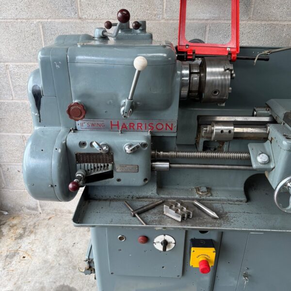 Harrison 11" Swing Gap Bed Gear Head Screwcutting Metal Centre Lathe 3 Phase - Image 4