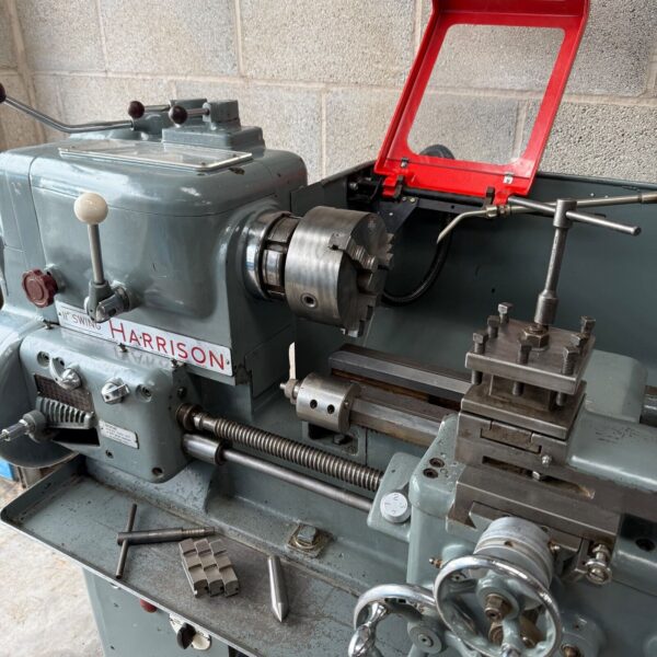 Harrison 11" Swing Gap Bed Gear Head Screwcutting Metal Centre Lathe 3 Phase - Image 6