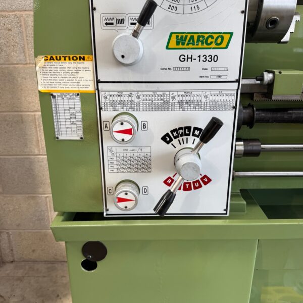 Warco GH1330 Screw Cutting Gap Bed Gear Head Metal Centre Lathe 3 Phase - Image 4