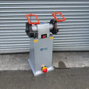 RJH Creusen DP-9200 Twin Bench Grinder On Stand 3 Phase