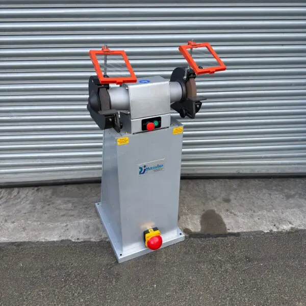 RJH Creusen DP-9200 Twin Bench Grinder On Stand 3 Phase