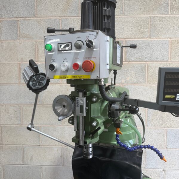 Warco WM-20 Vario Turret Milling Machine 230v Single Phase with DRO - Image 3