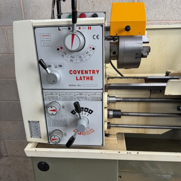 Chester Coventry Gear Head Gap Bed Screwcutting Metal Centre Lathe 230v & DRO - Image 3