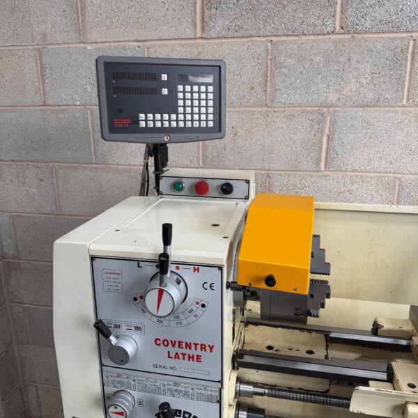 Chester Coventry Gear Head Gap Bed Screwcutting Metal Centre Lathe 230v & DRO - Image 2
