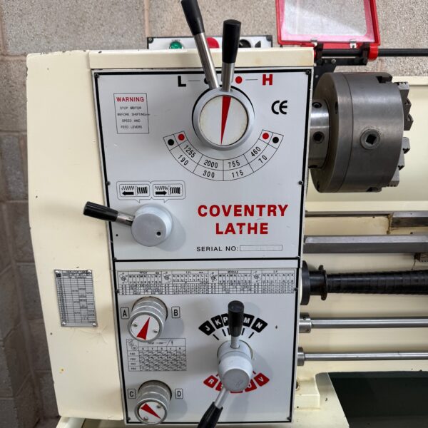 Chester Coventry Gear Head Gap Bed Screw Cutting Centre Metal Lathe 230v - Image 3