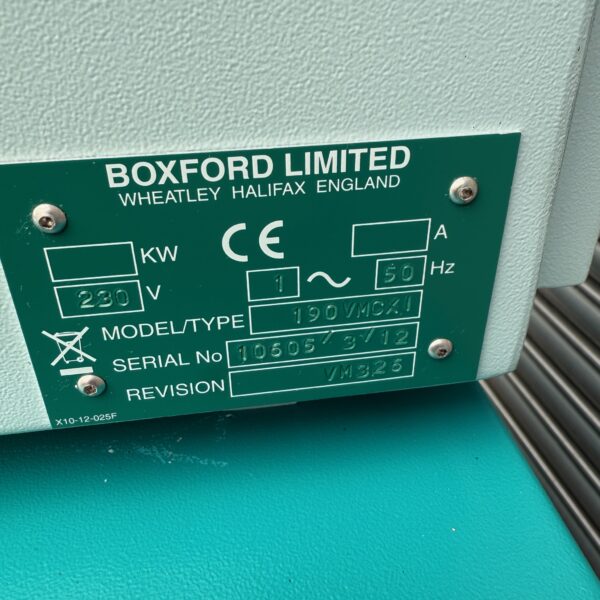 Boxford 190VMCxi CNC Milling Machine 230v USB Cabinet Base & Software 190 VMC xi - Image 15