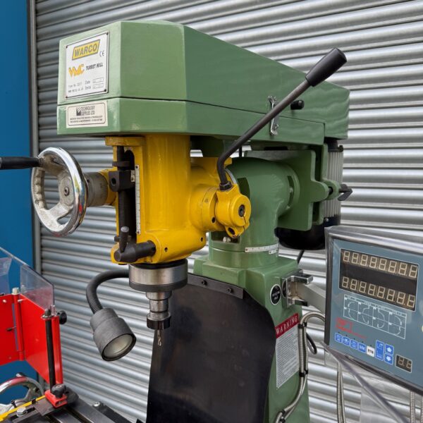 Warco VMC Turret Mill Milling Machine 3 Phase with DRO Metric R8 - Image 6