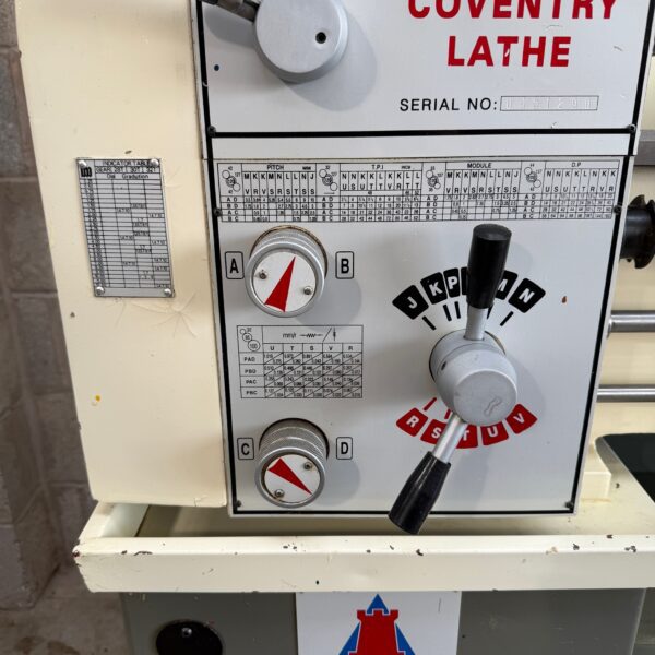 Chester Coventry Gear Head Gap Bed Screw Cutting Centre Metal Lathe 230v - Image 4