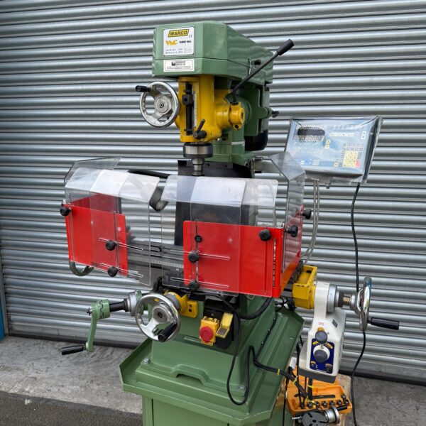 Warco VMC Turret Mill Milling Machine 3 Phase with DRO Metric R8 - Image 2