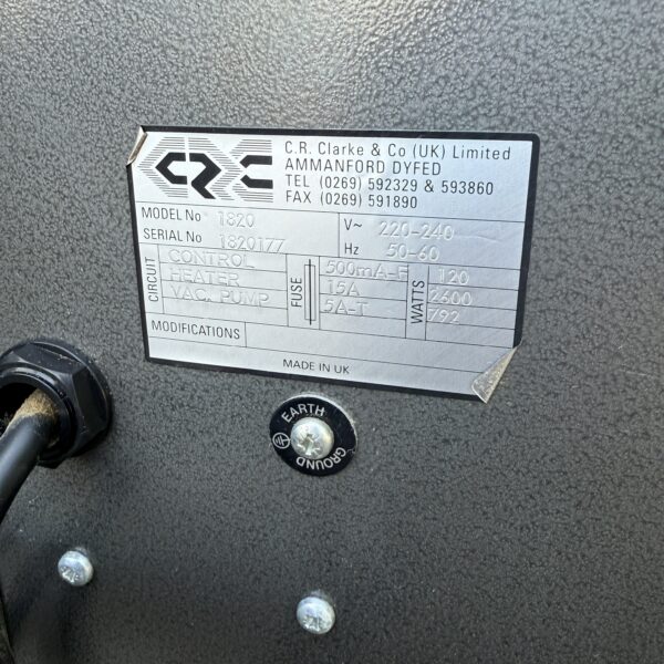 CR Clarke 1820 Vacuum Former 230v Single Phase Vac Forming Machine - Image 9