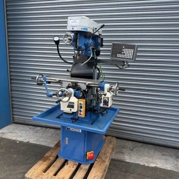 Weiss TSVM Milling Machine Warco VMC Clone 230v Single Phase DRO, Coolant