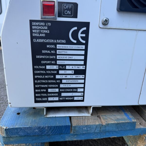 Denford MicroRouter Pro CNC Router 230v Single Phase & Software - Image 12