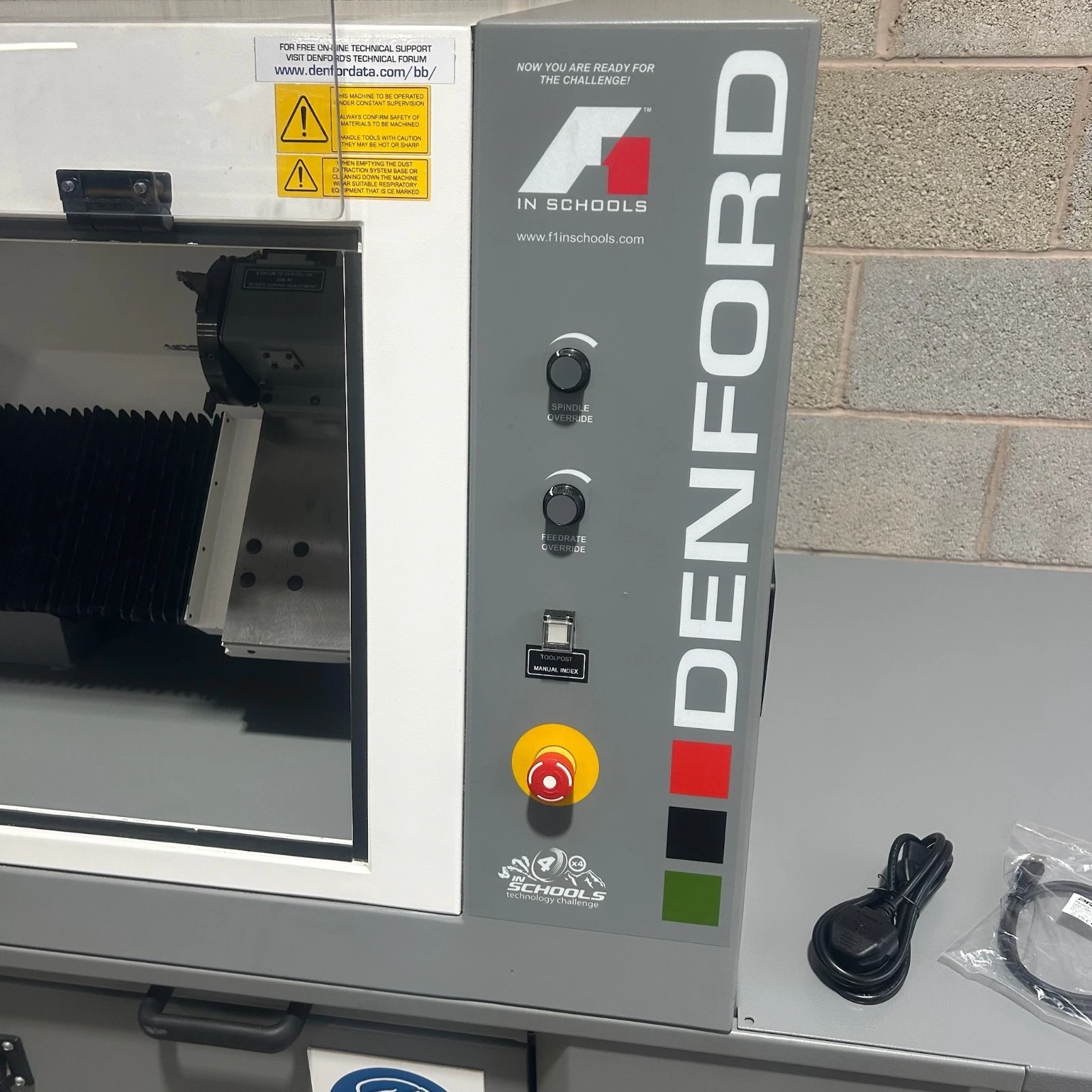 Denford Turn 270 Pro CNC Lathe On Cabinet Base 8 Pos ATC & Software USB - Image 11