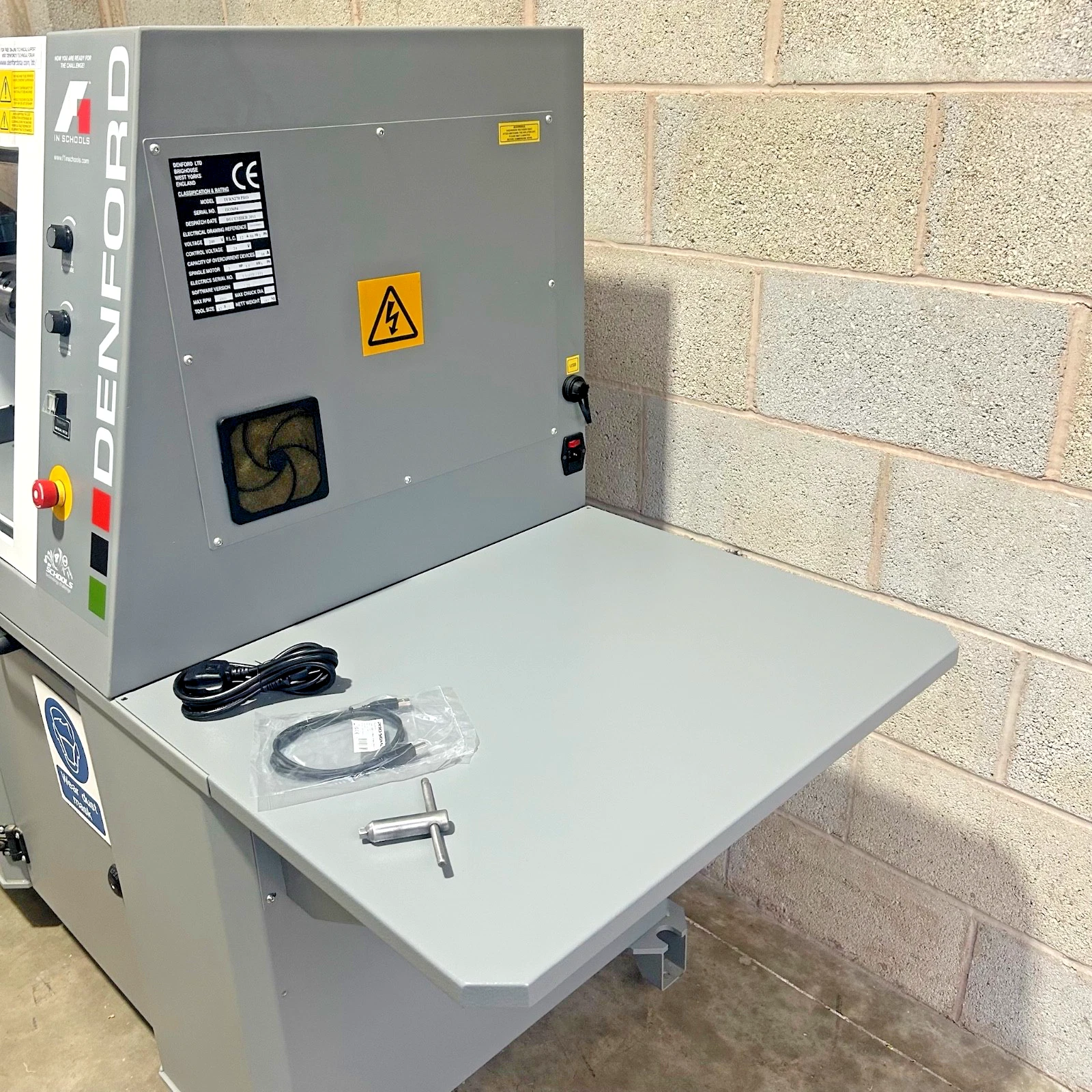 Denford Turn 270 Pro CNC Lathe On Cabinet Base 8 Pos ATC & Software USB - Image 3