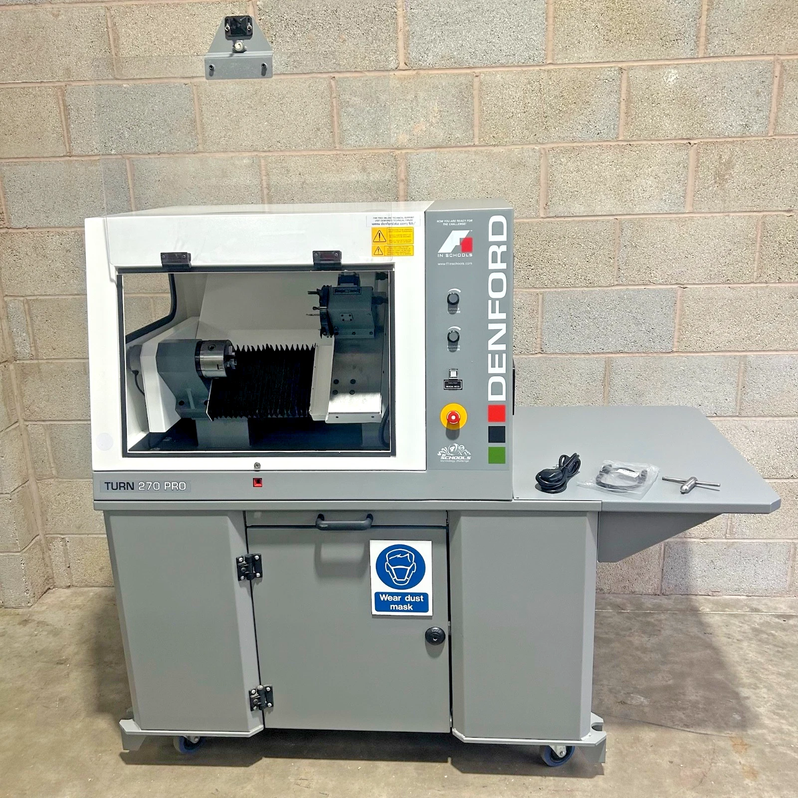 Denford Turn 270 Pro CNC Lathe On Cabinet Base 8 Pos ATC & Software USB
