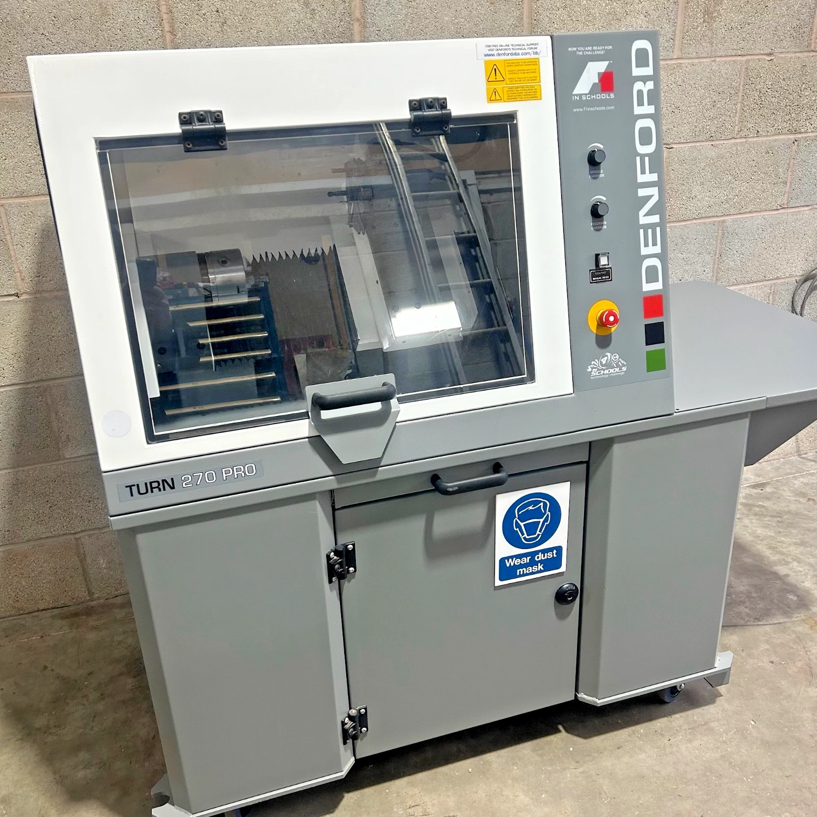 Denford Turn 270 Pro CNC Lathe On Cabinet Base 8 Pos ATC & Software USB - Image 10