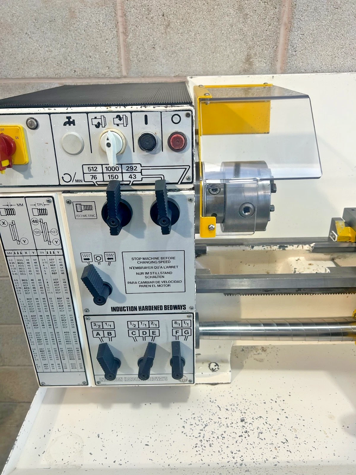 Boxford 250 STS Metal Centre Lathe 3 Phase 6 Speeds Metric - Image 13