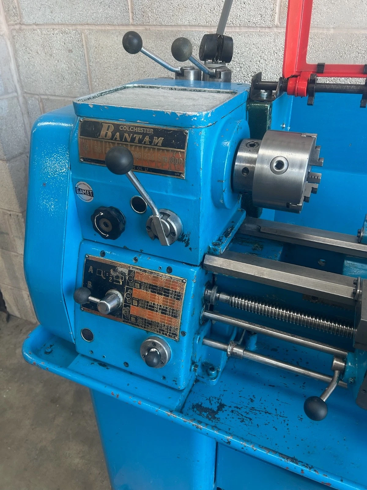 Colchester Bantam 800 Screwcutting Centre Metal Lathe 230v Single Phase - Image 13