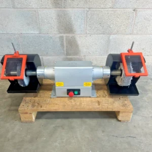Cruesen DP9300 Twin Bench Mop Polisher Single Phase Polishing Machine 1500 RPM
