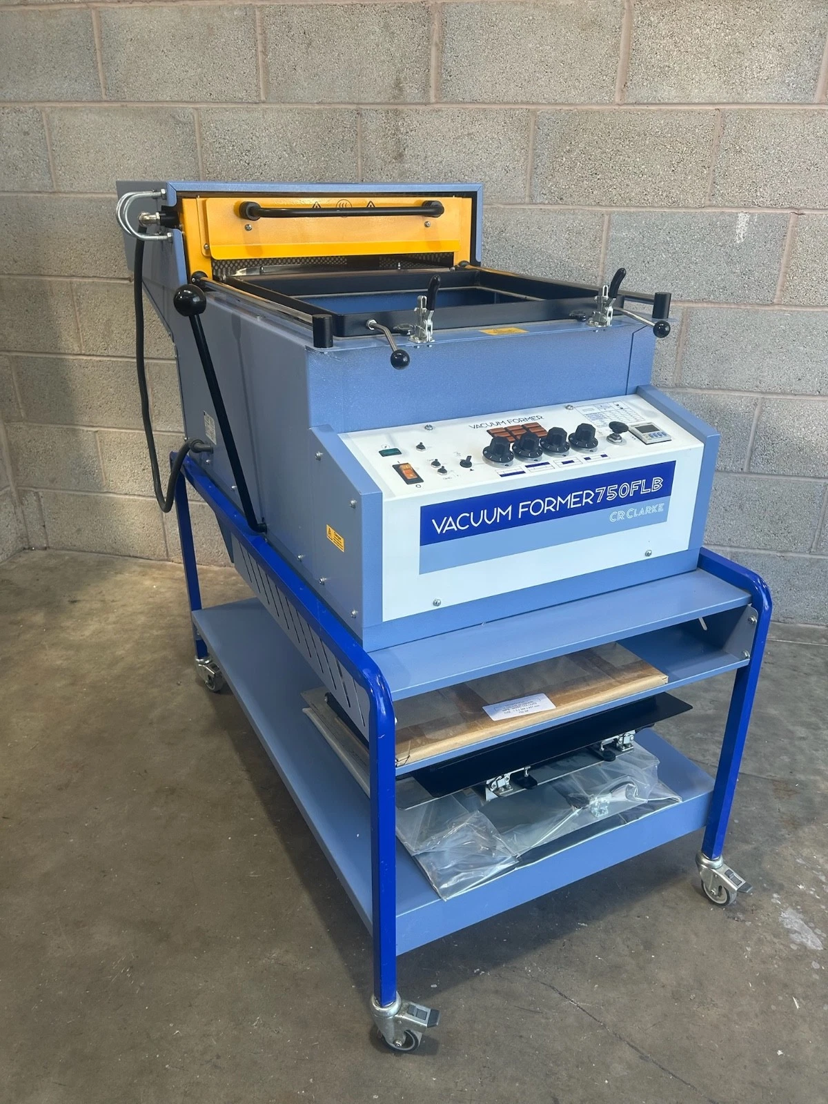 CR Clarke 750FLB Vacuum Former on Stand with Reducing Frames 230v