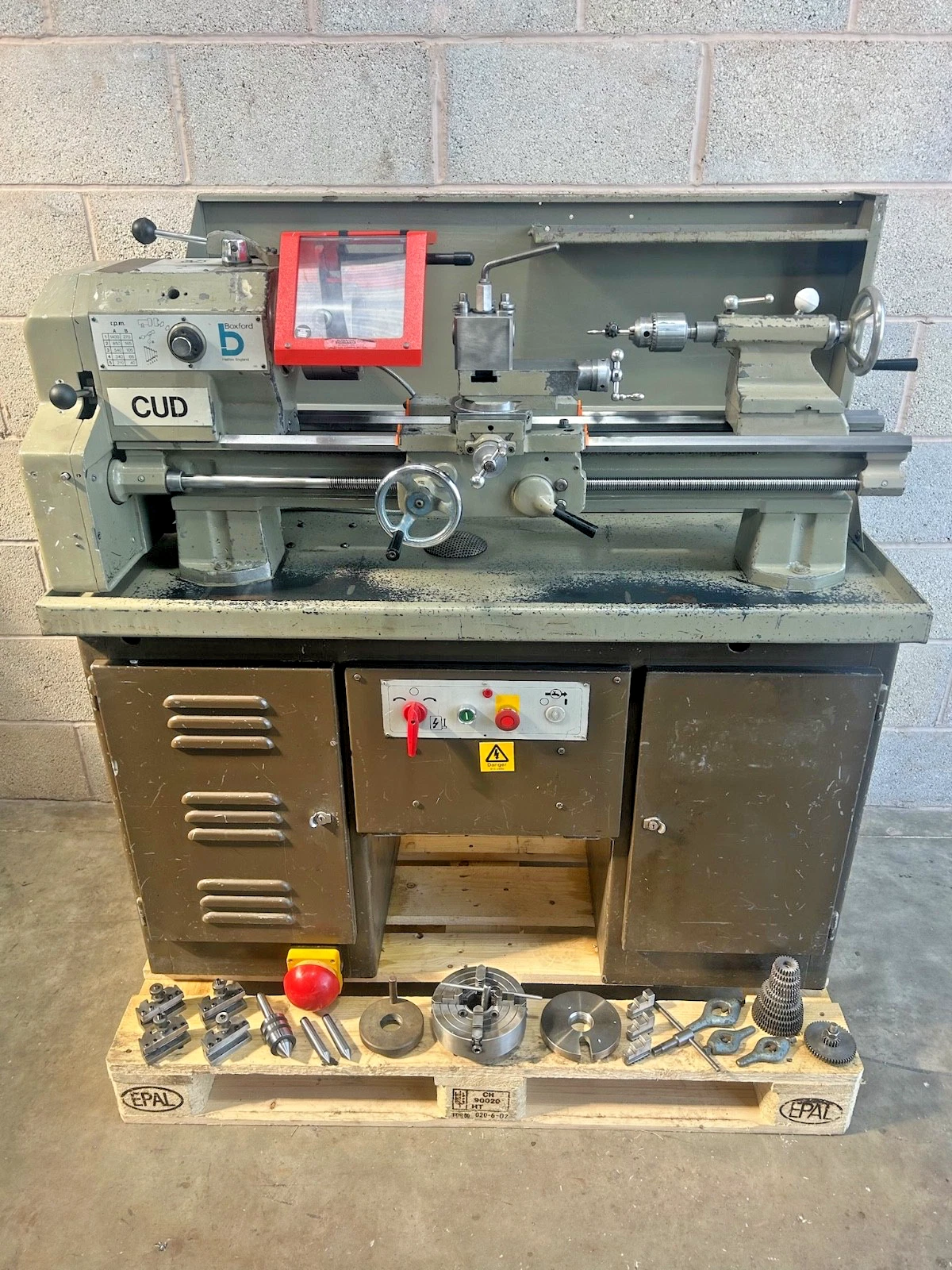 Boxford CUD 5" Metric MkIII Screwcutting Centre Metal Lathe 3 Phase