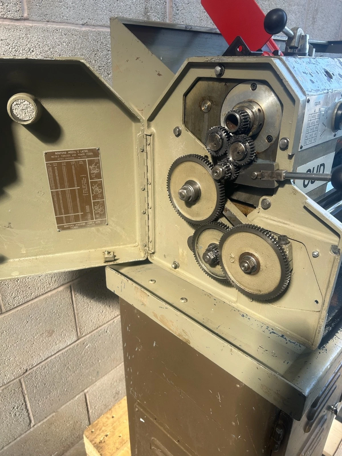 Boxford CUD 5" Metric MkIII Screwcutting Centre Metal Lathe 3 Phase - Image 9