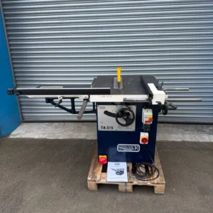 Sedgwick TA315 Table Saw Bench With Sliding Carriage & Rear Out feed Table 3 Ph