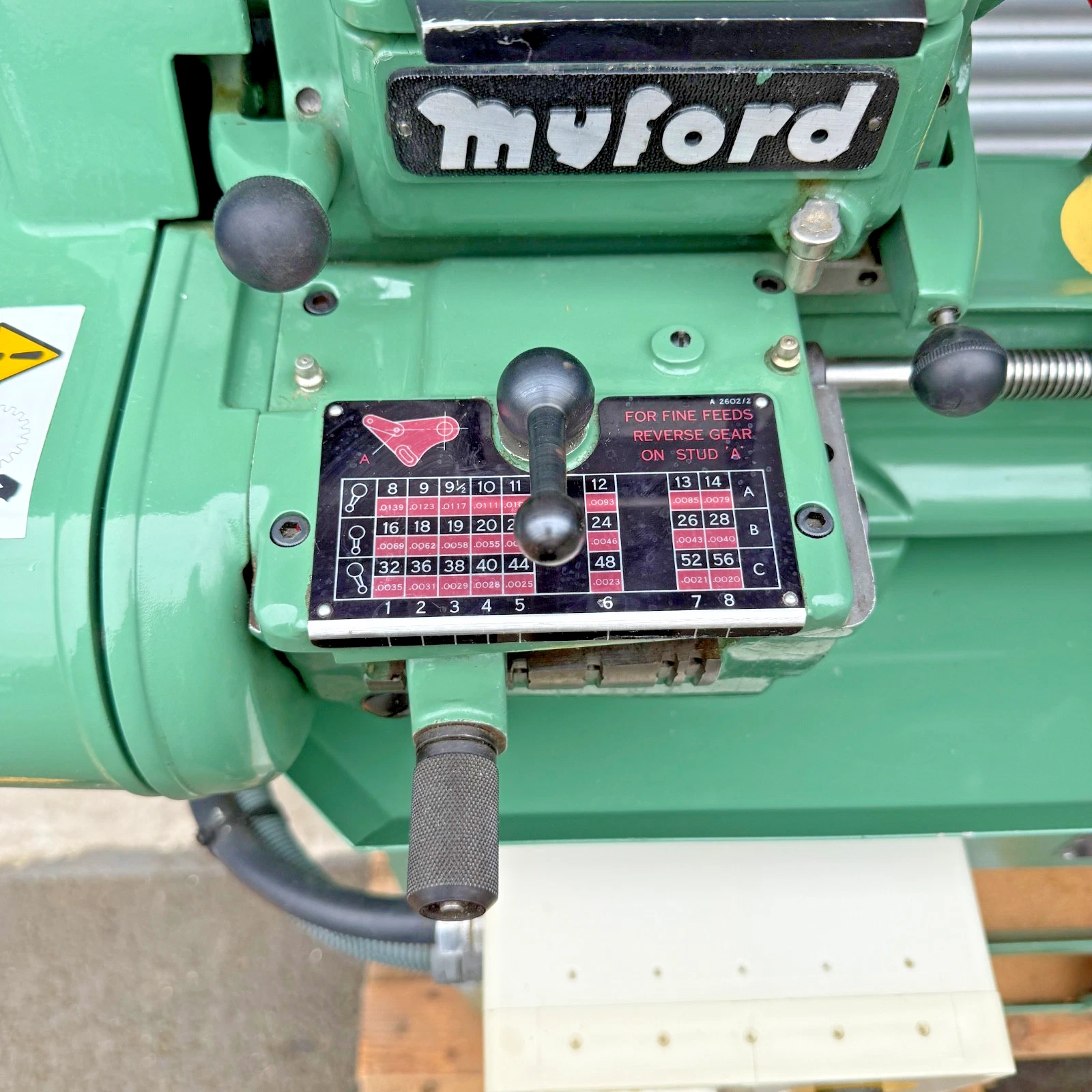 Myford Super 7 Lathe on Stand 230v With Gearbox, Power Feeds, Dickson QCTP - Image 18
