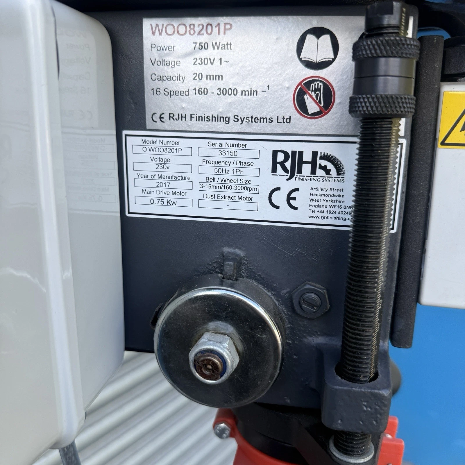 RJH Woodpecker Floor Standing Pillar Drill Press 230v Single Phase - Image 5