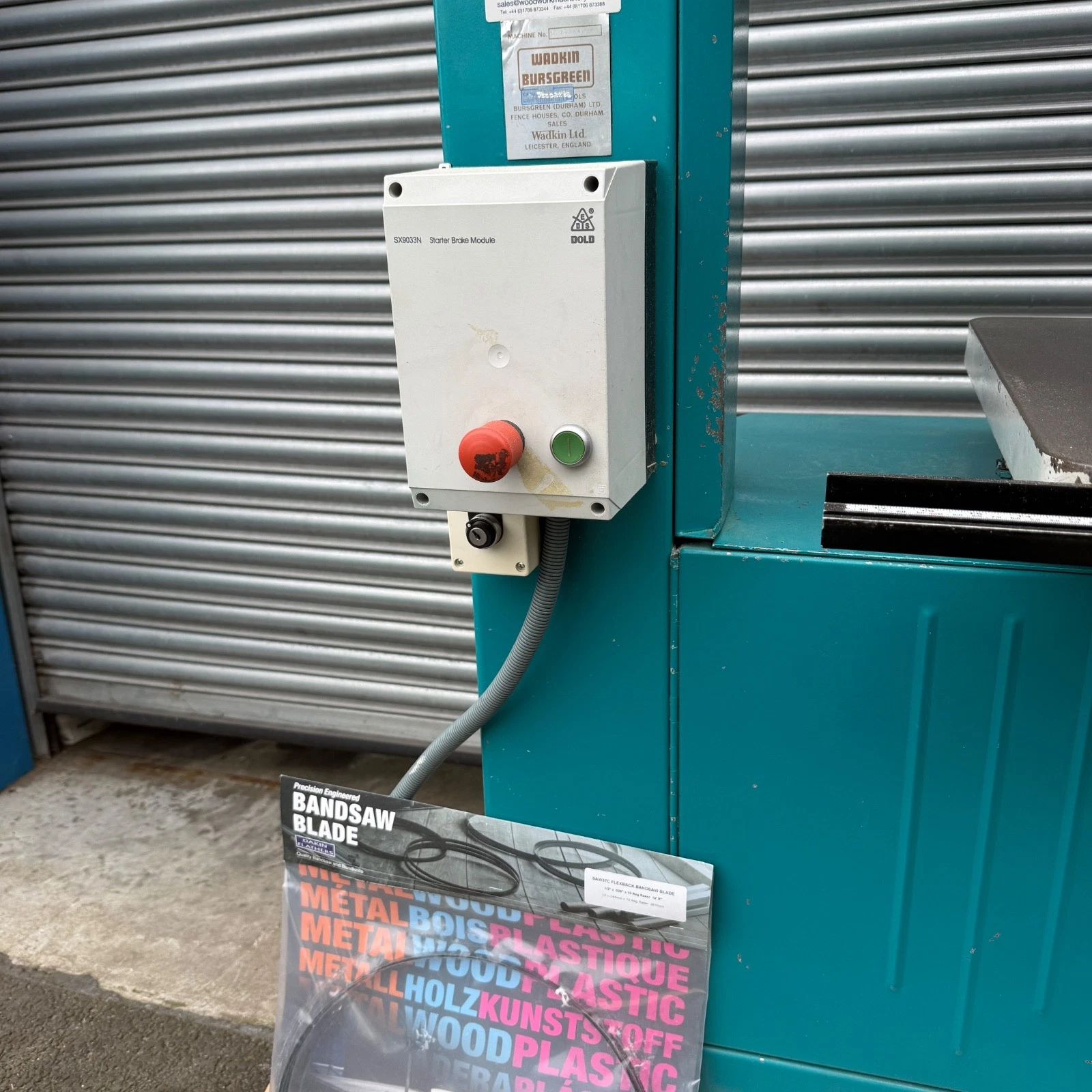 Wadkin 20" BZB Bandsaw 3 Phase DC Braked - Image 4